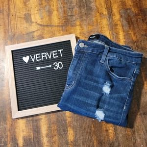 Vervet High Rise Ankle Skinny Jeans, Size 30